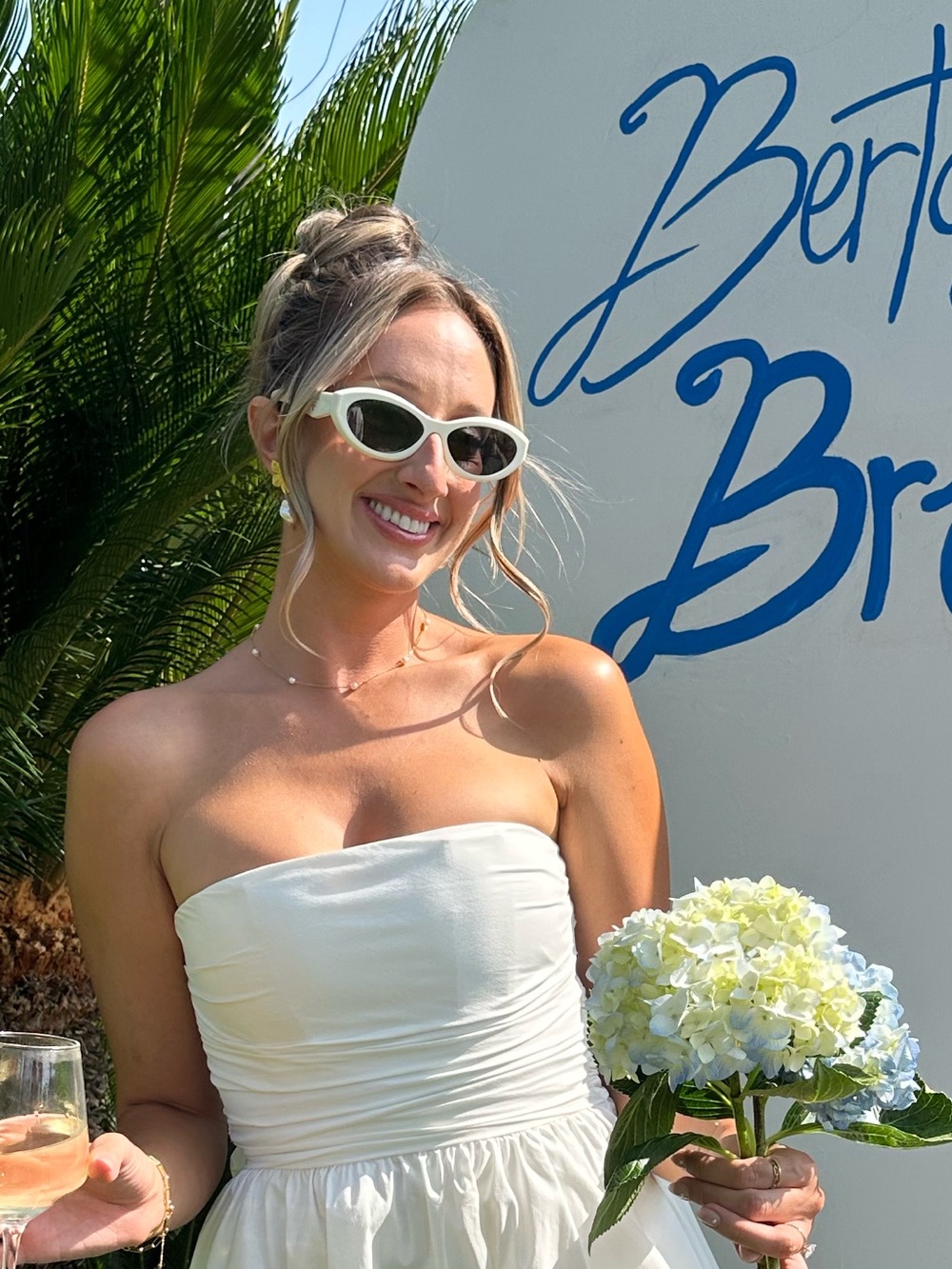 White Prada Symbole Sunglasses